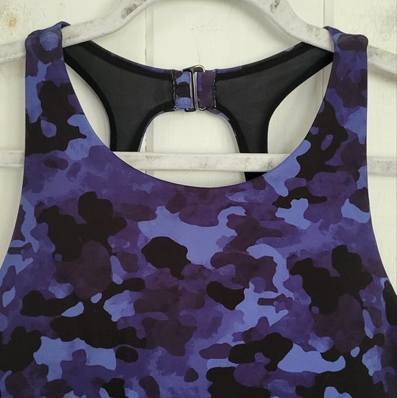 ATHLETA Maldives Bra Cup Tankini Cloud Blue Camo 38D/DD - Picture 4 of 9